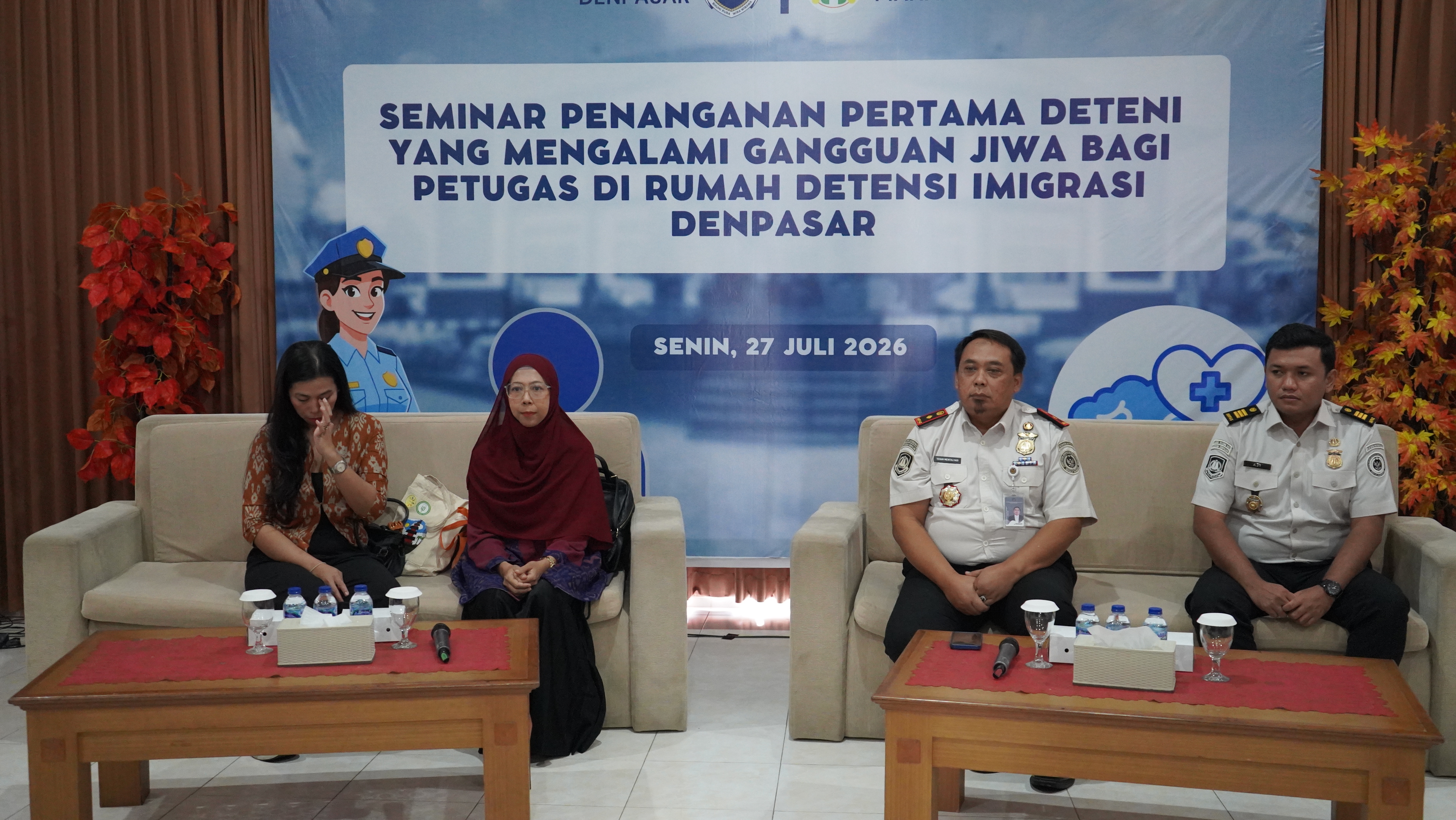 Tingkatkan Kompetensi Petugas, Rudenim Denpasar Gelar Seminar Penanganan Pertama Deteni dengan Gangguan Jiwa